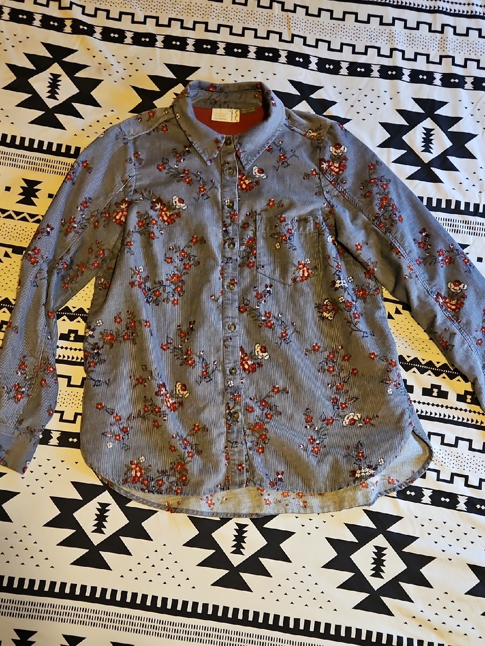 Anthropologie Corduroy Button Down
